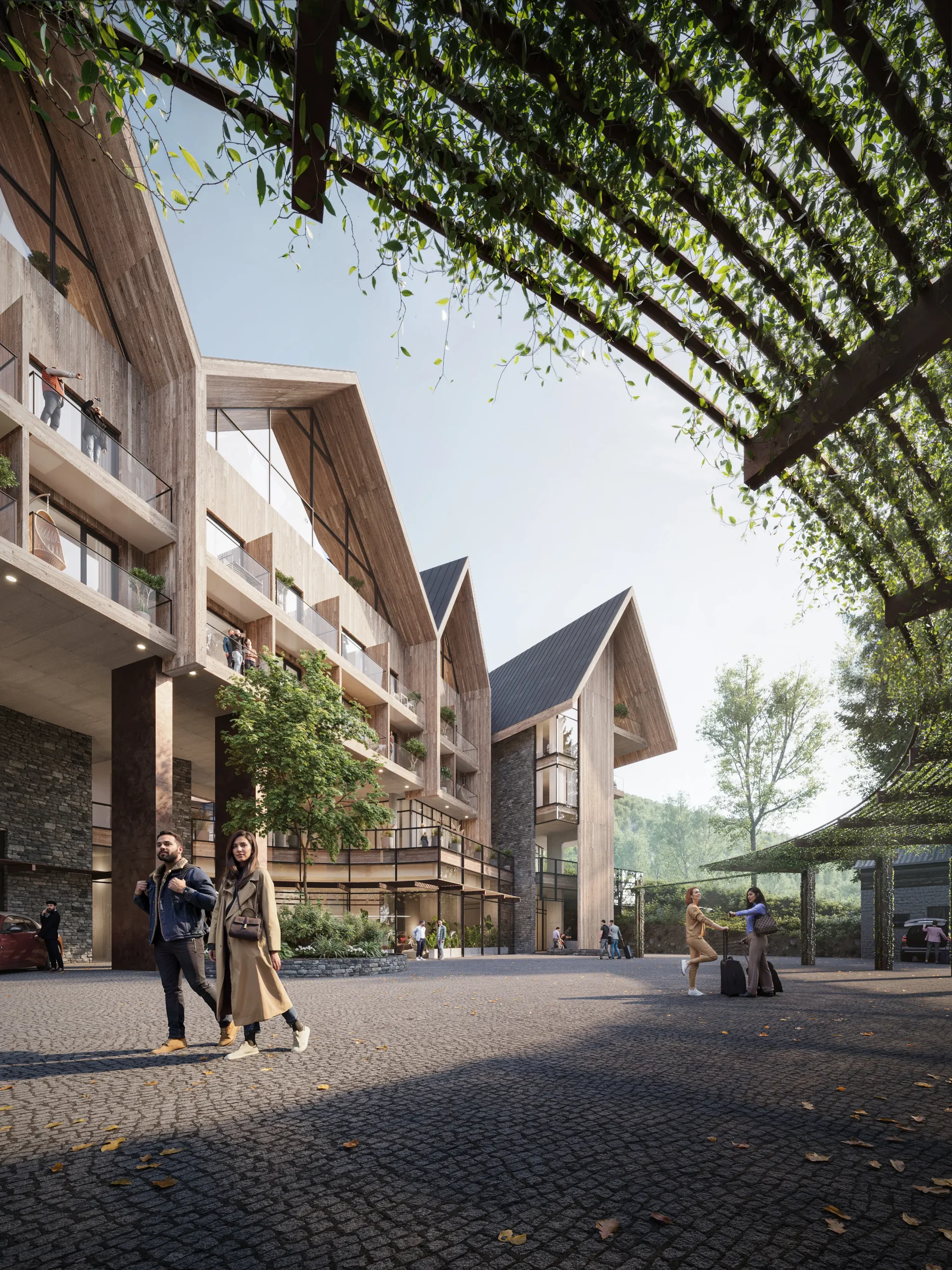 Donnersbachwald Alpine Resort hospitality architecture project in Austria