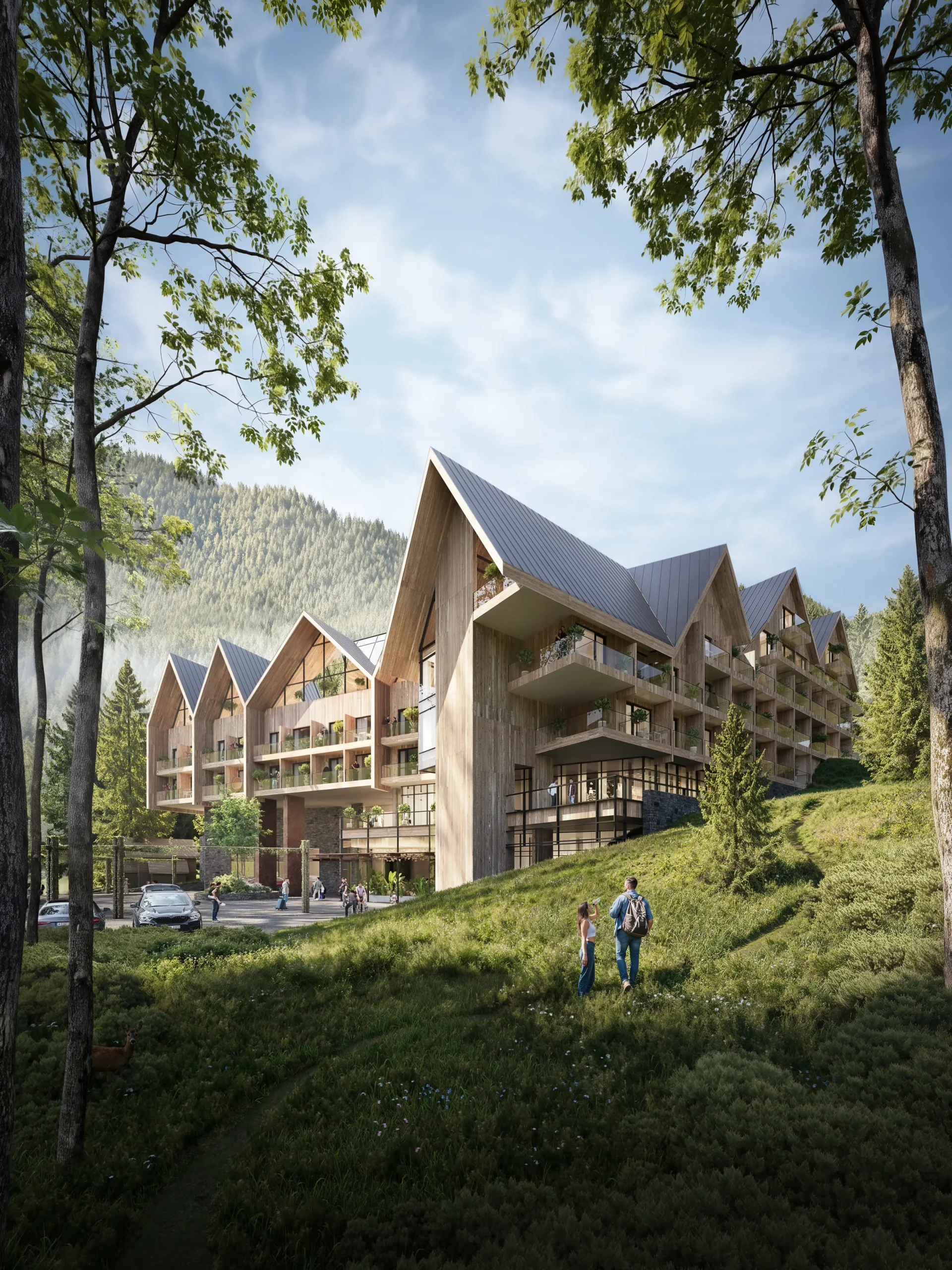 Donnersbachwald Alpine Resort hospitality architecture project in Austria