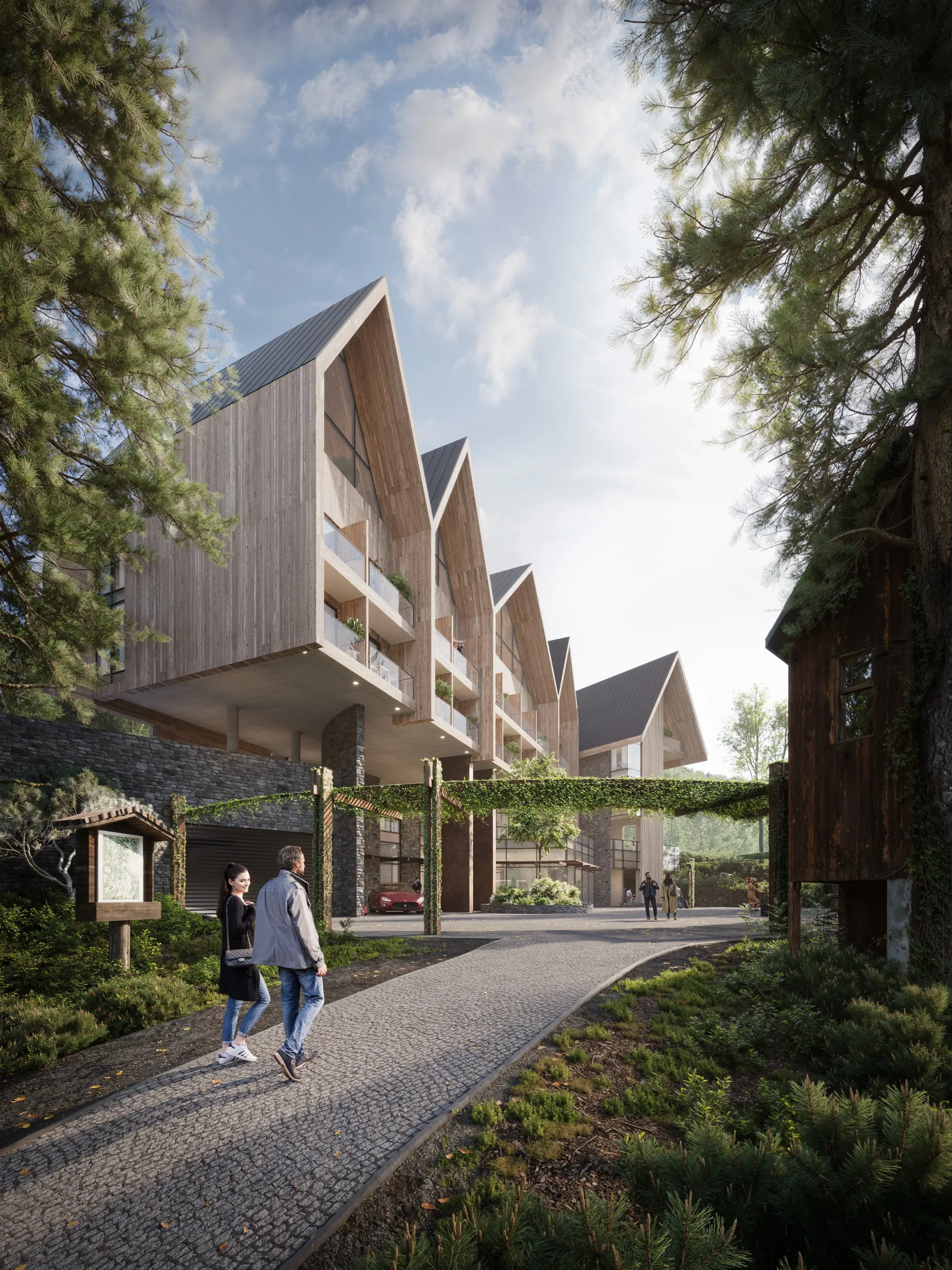 Donnersbachwald Alpine Resort hospitality architecture project in Austria