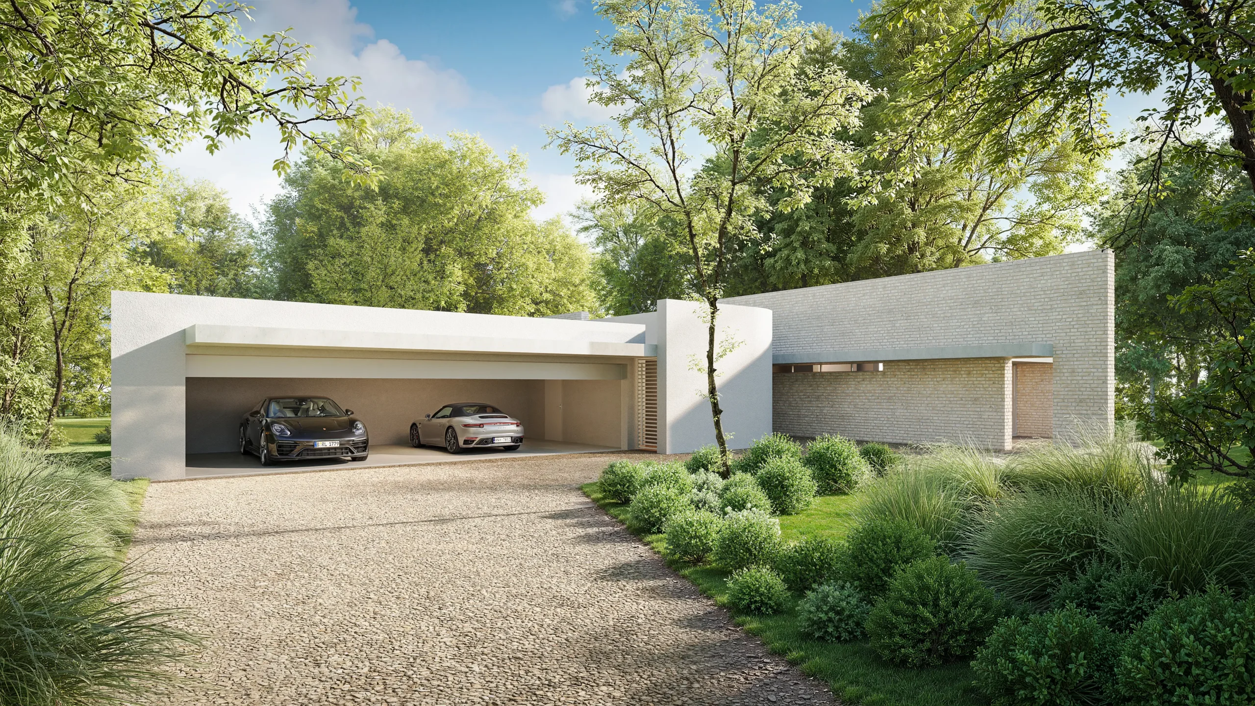 Garden Courtyard House residential architecture project in Illertissen