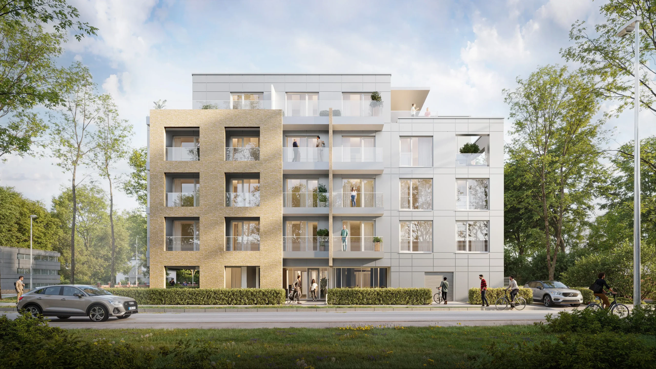 The Damm 1 student housing architecture project in Neu-Ulm